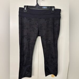 Lululemon Black Camouflage Leggings
